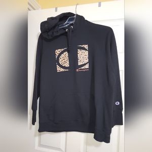 Champion Animal Print Logo Hoodie
